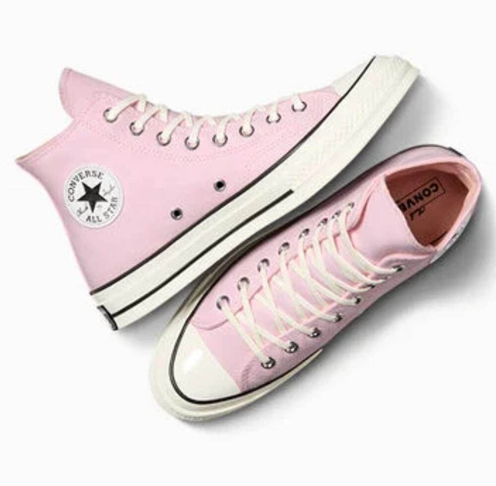 Converse Chuck 70 Canvas All Star High Top Sneakers Pink Frosting Women's 5